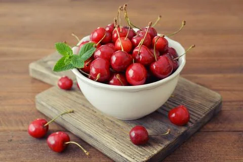 Sweet cherries Foto stock