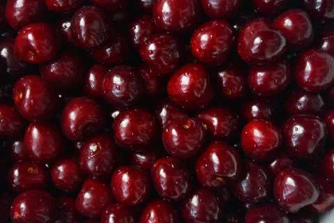 Sweet cherry background. Stock Photos