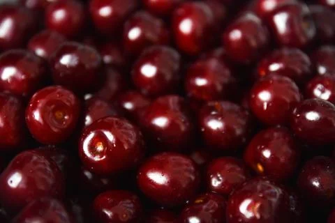 Sweet cherry background. Stock Photos