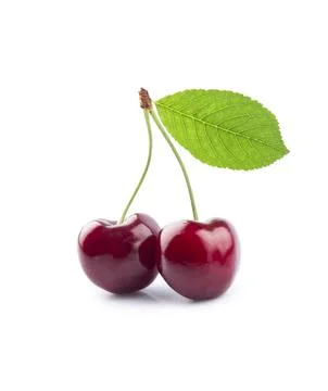 Sweet cherry closeup Stock Photos
