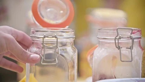 Sweet Cherry Jam Stock Footage 77407282