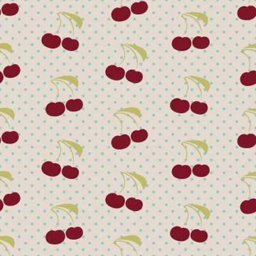 Sweet Cherry pattern Stock Illustration