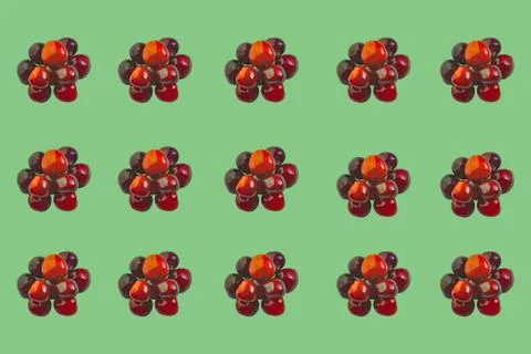 Sweet cherry pattern Stock-Fotos