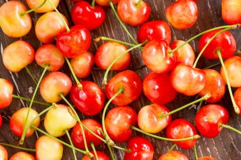 The sweet cherry 库存照片