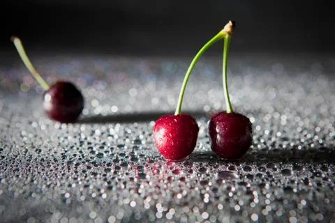 Sweet cherry. Stock Photos