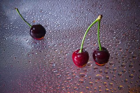 Sweet cherry. Stock Photos