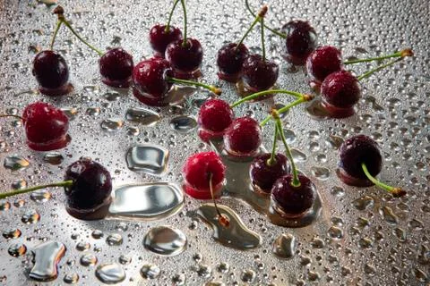 Sweet cherry. Stock Photos