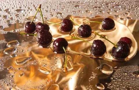 Sweet cherry. Stock Photos