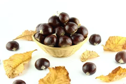Sweet chestnuts Stock Photos