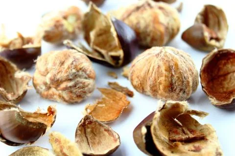 Sweet chestnuts Stock Photos