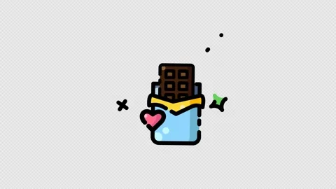 Sweet chocolate bar in a blue wrapper Video stock 342721038