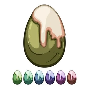 Sweet chocolate egg cartoon vector graphic Stock Illustration