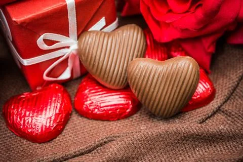 Sweet chocolates Stock Photos