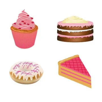 Sweet collection Stock Illustration