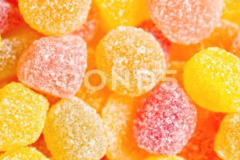 Sweet color candies Stock Photos