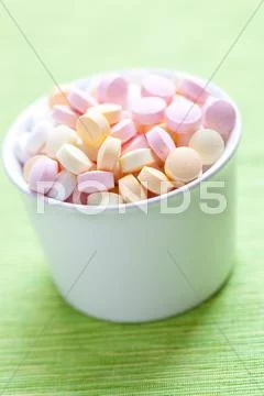 Sweet color candies Stock Photos