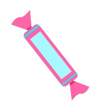 Sweet colored candy. Beautiful bright wrapper. For a banner or logo. Stock Illustration