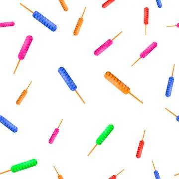 Sweet Colorful Candy Seamless Pattern Stock Illustration