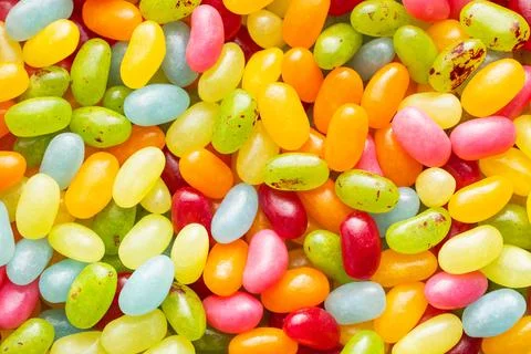 Sweet colorful jelly beans. Stock Photos