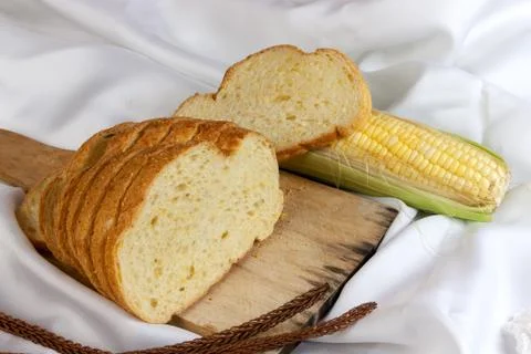 Sweet corn bread Foto stock