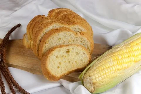 Sweet corn bread Foto stock