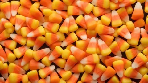 Sweet Corn Candy Horizontal Background. Stock Illustration