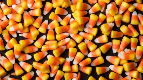 Sweet Corn Candy Horizontal Background. Stock Photos