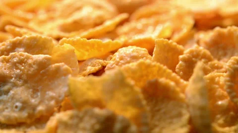 Sweet corn flakes Stock Footage 29664600
