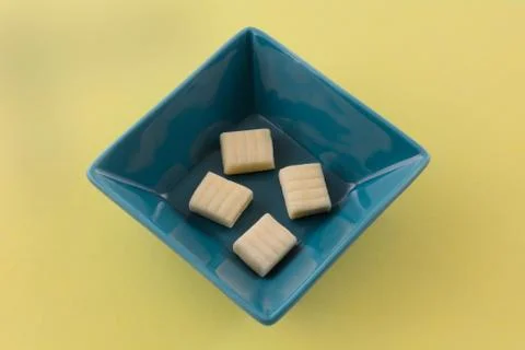 Sweet corn flavored hard candy Stock Photos