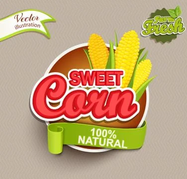 Sweet corn logo. Stock Illustration