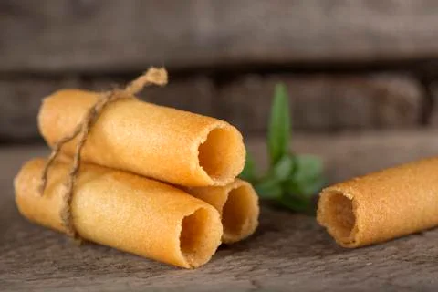 Sweet corn rolls Stock Photos
