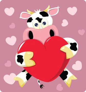 Sweet cow Stock Illustration