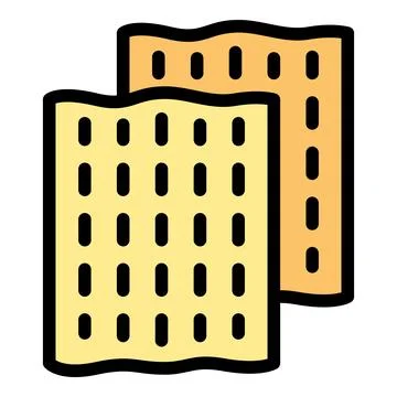 Sweet cracker icon vector flat イラスト素材