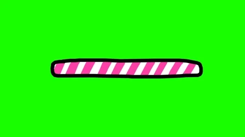 Sweet creative pink loading bar on green screen. Hand drawn frame by frame st Stock Footage 158229220