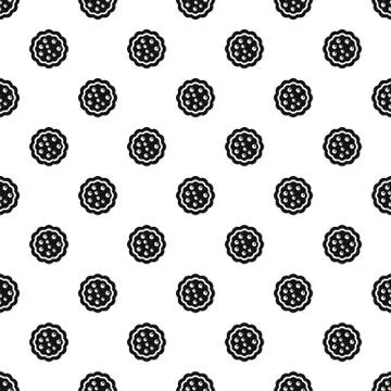 Sweet creme biscuit pattern seamless Illustrazione stock