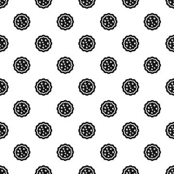 Sweet creme biscuit pattern seamless Illustrazione stock