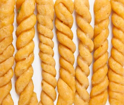 Sweet crispy straw Stock Photos