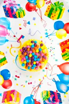 Sweet cup cake Stock Photos