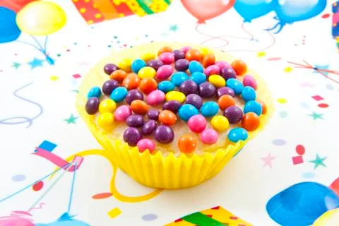 Sweet cup cake Stock Photos