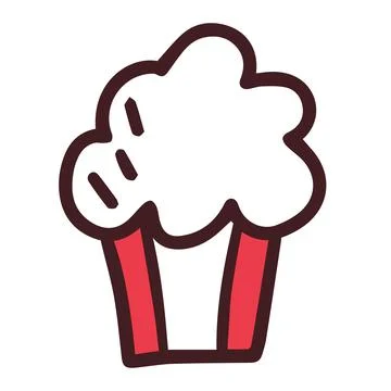 Sweet cupcake for Canada Day. Maple leaf as a symbol. First of July. The イラスト素材