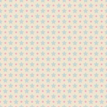 Sweet cute  seamless pattern. Pink and blue shabby color Stock Illustration