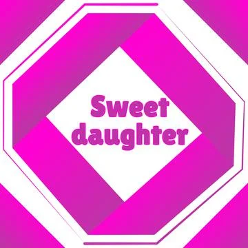 Sweet daughter Stock Illustration