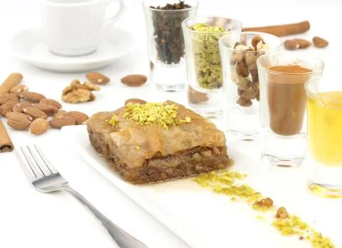 Sweet dessert  baklava Stock Photos