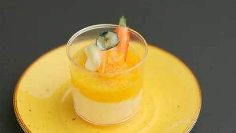 Sweet dessert close-up slow motion Stock Footage 120973398