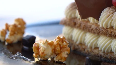 Sweet dessert Stock Footage 128441882