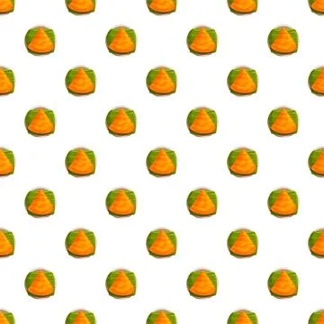Sweet dessert pattern with banana leaf wrapping Illustrazione stock