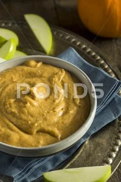 Sweet Dessert Pumpkin Dip Stock Photos