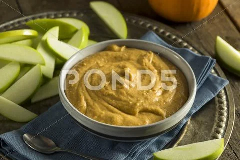 Sweet Dessert Pumpkin Dip Stock Photos