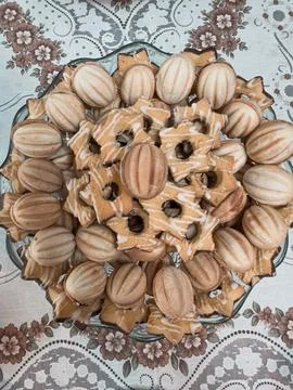 Sweet dessert on the table Stock Photos