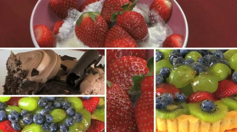 Sweet Desserts HD Stock Footage 40714857